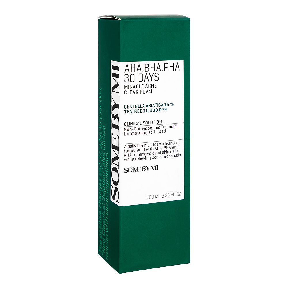 Some By MI AHA.BHA.PHA 30 Days Miracle Acne Clear Foam, 100ml - Main Image
