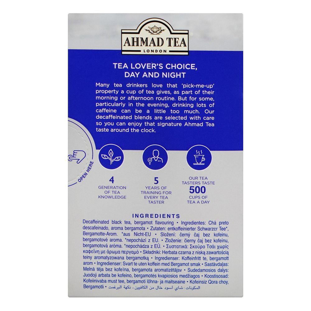 Ahmad Tea Decaffeinated Earl Grey Tea Bags, 20-Pack - Image 3