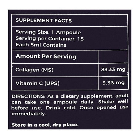 Gluvit-S Collagen (Peptide) + Vitamin C Febgen Liquid Oral Shots, Sugar Free, Peach Flavour, 30ml - Image 3