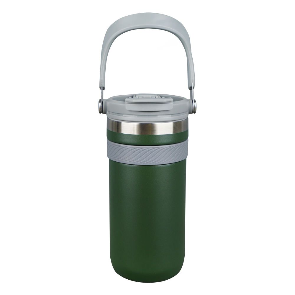 AJF Stainless Steel Vacuum Insulated Tumbler Bottle - Hot/Cold Travel Mug with Lid & Straw, 900ml, Green, SUS 304 - Main Image