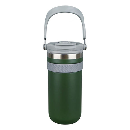 AJF Stainless Steel Vacuum Insulated Tumbler Bottle - Hot/Cold Travel Mug with Lid & Straw, 900ml, Green, SUS 304 - Main Image