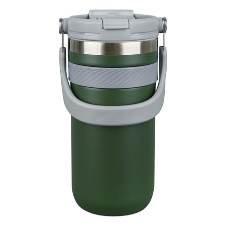 AJF Stainless Steel Vacuum Insulated Tumbler Bottle - Hot/Cold Travel Mug with Lid & Straw, 900ml, Green, SUS 304 - Image 2