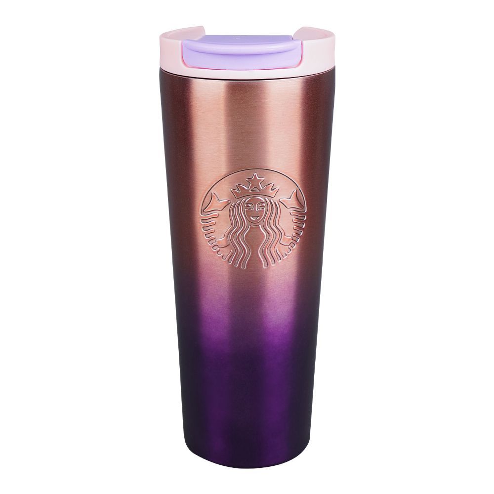 AJF Stainless Steel Starbucks Coffee & Travel Mug, 500ml, Pink - Main Image
