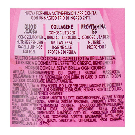 Sunsilk Sparks Of Light Shampoo with Jojoba & Provitamin B5, For All Hair Types, 400ml - Image 3