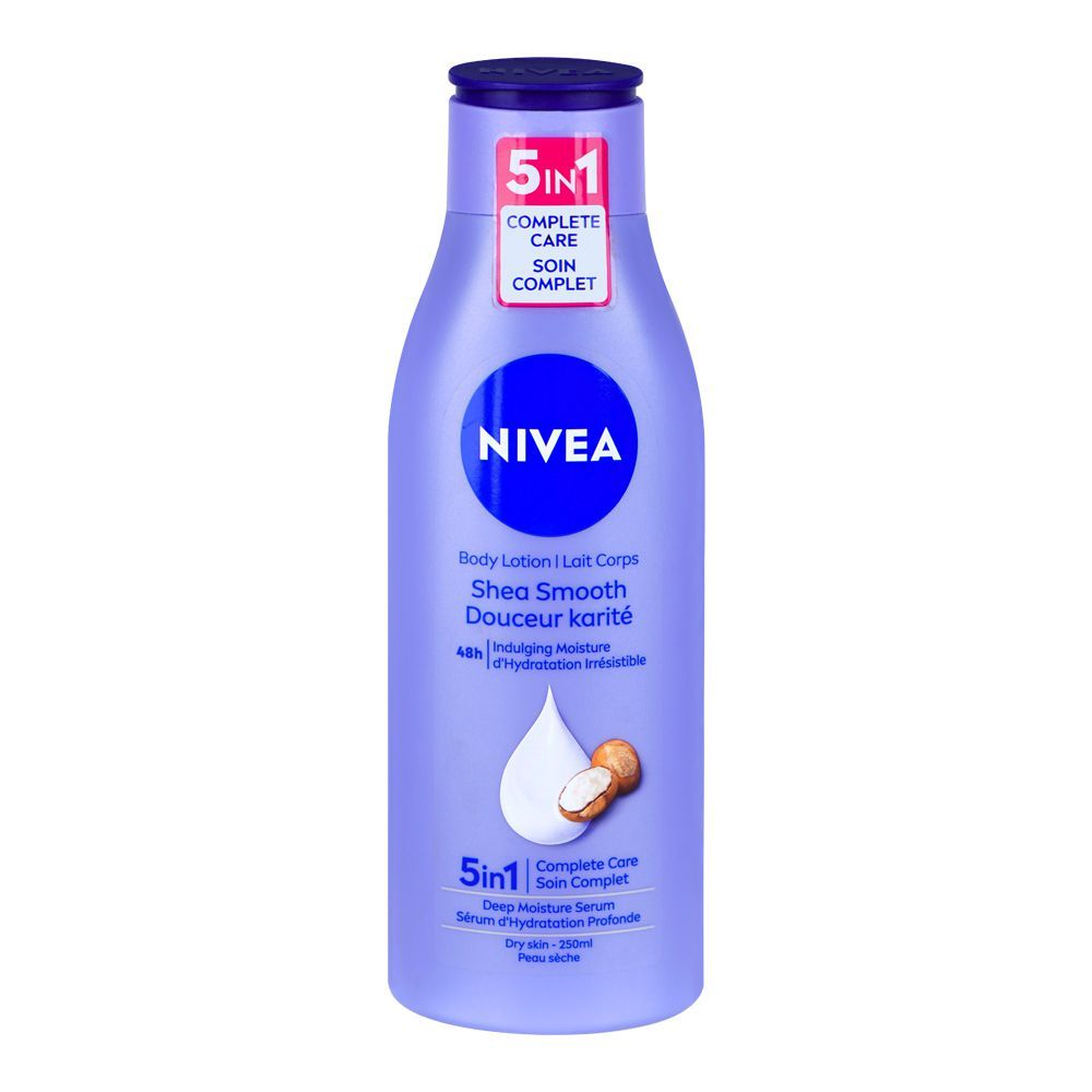Nivea 5in1 Complete Care Shea Smooth Deep Moisture Serum Body Lotion, 250ml - Main Image