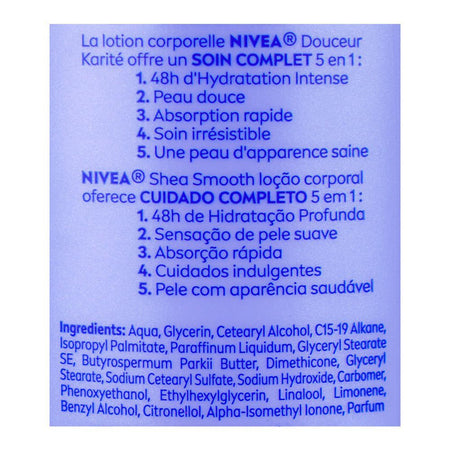 Nivea 5in1 Complete Care Shea Smooth Deep Moisture Serum Body Lotion, 250ml - Image 2