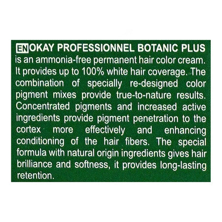 Okay Professionnel Botanic Plus Hair Color, Hair Dye Cream, 60ml, 5.71 Ash Light Brown - Image 5