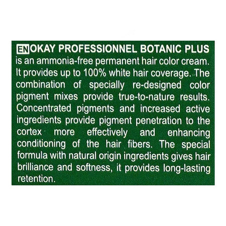 Okay Professionnel Botanic Plus Hair Color, Hair Dye Cream, 60ml, 9.11 Very Light Blonde Intense Ash - Image 5