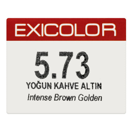 Okay Professionnel Exicolor Permanent Hair Color, Hair Dye Cream, 60ml, 5.73 Intense Brown Golden - Image 6