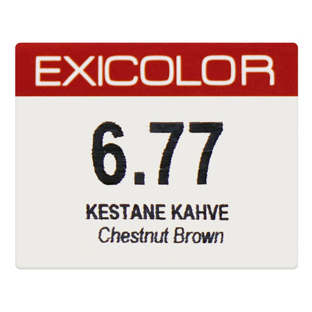 Okay Professionnel Exicolor Permanent Hair Color, Hair Dye Cream, 60ml, 6.77 Chestnut Brown - Image 6