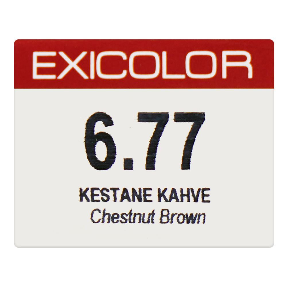 Okay Professionnel Exicolor Permanent Hair Color, Hair Dye Cream, 60ml, 6.77 Chestnut Brown - Image 6