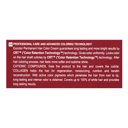 Okay Professionnel Exicolor Permanent Hair Color, Hair Dye Cream, 60ml, 7 Blonde - Image 5