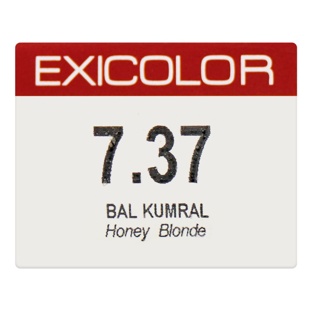 Okay Professionnel Exicolor Permanent Hair Color, Hair Dye Cream, 60ml, 7.37 Honey Blonde - Image 6