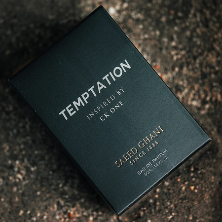 Saeed Ghani Temptation Perfume Inspired By CK One, Eau de Parfum, For Men, 50ml Image 2
