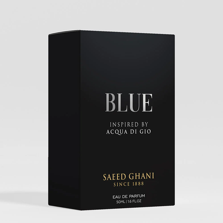 Saeed Ghani Blue Perfume Inspired By Acqua Di Gio, Eau de Parfum, For Men, 50ml Image 2