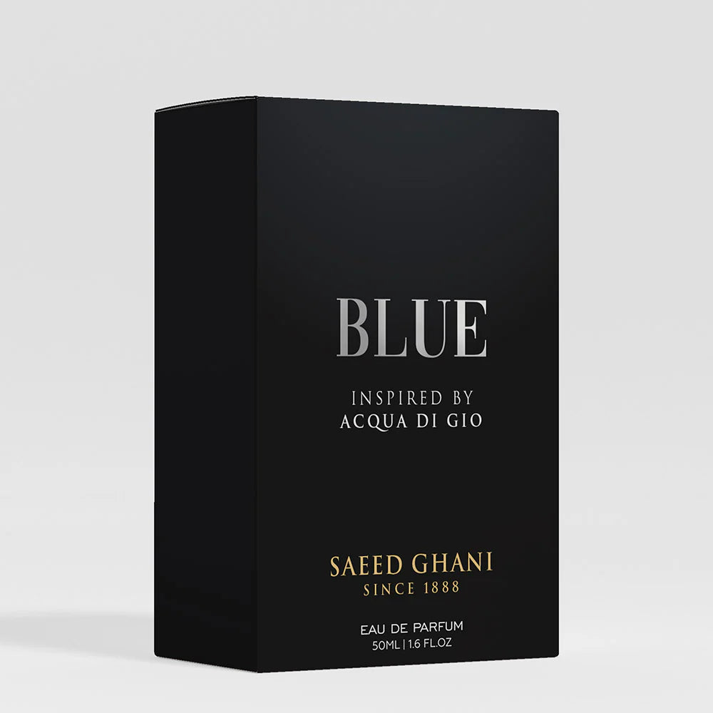Saeed Ghani Blue Perfume Inspired By Acqua Di Gio, Eau de Parfum, For Men, 50ml - Image 2