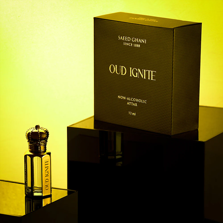 Saeed Ghani Oud Ignite Attar, For Men, 12ml Image 2
