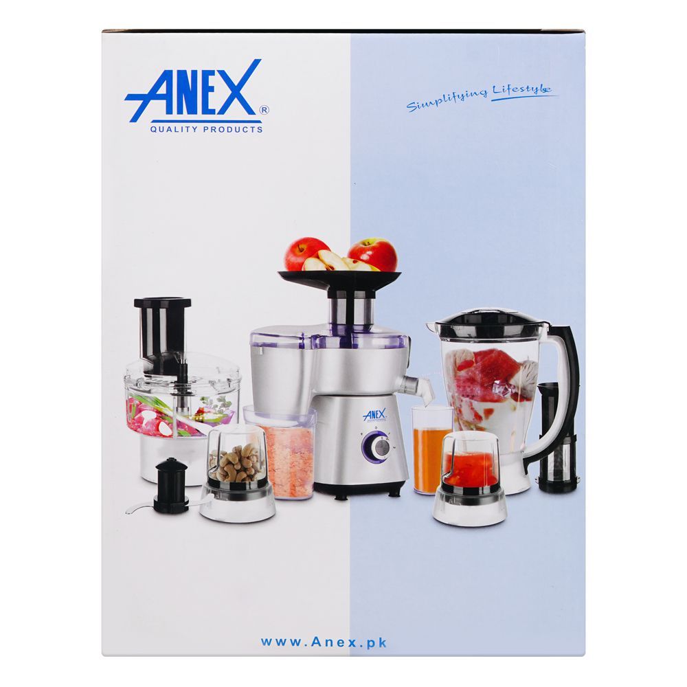 Anex Deluxe Kitchen Robot, 450W, Black, AG-2150 EX - Image 3