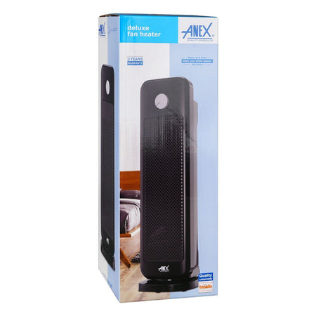Anex Deluxe Fan Heater, 2000W, Black, AG-5014 - Image 2