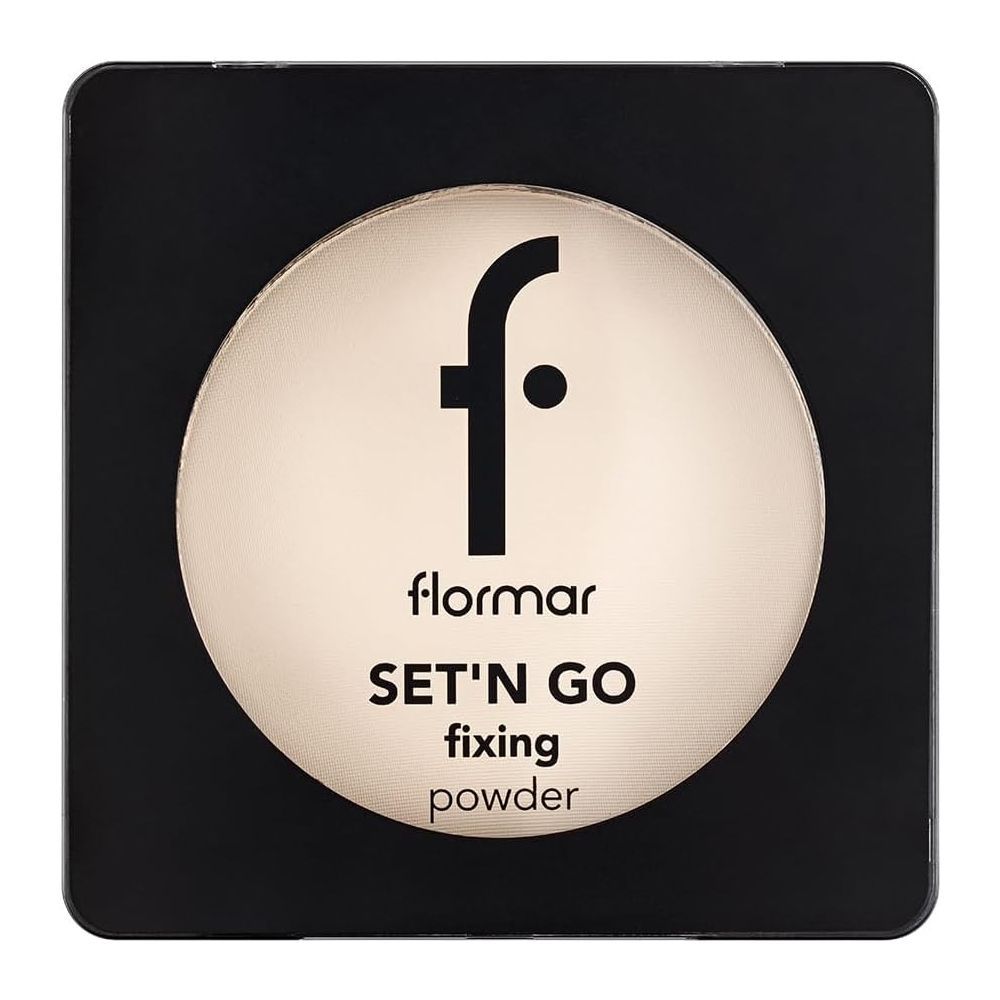 Flormar Set'N Go Fixing Powder, Pressed Setting Powder, 9.5g, 001 Banana - Main Image