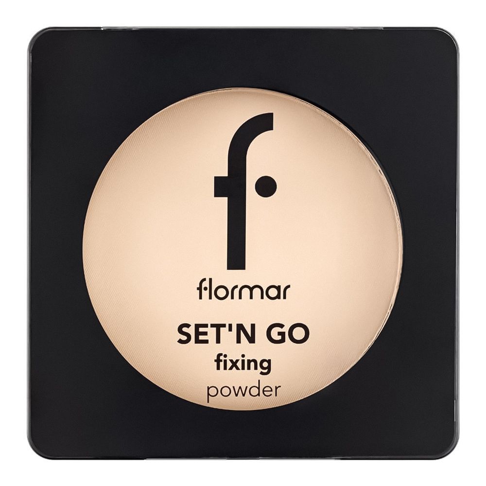 Flormar Set'N Go Fixing Powder, Pressed Setting Powder, 9.5g, 002 Honey - Main Image