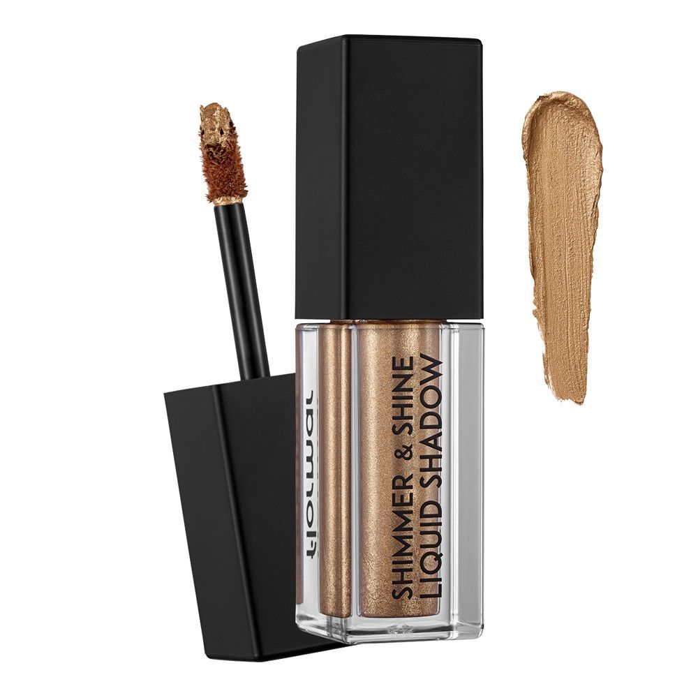 Flormar Shimmer & Shine Liquid Eyeshadow, 4.5ml, 03 Ambitious Gold - Main Image