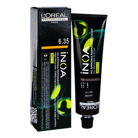 L'Oreal Professionnel Inoa Permanent Hair Color, Hair Dye Cream, 6.35 Dark Golden Mahogany Blond - Main Image