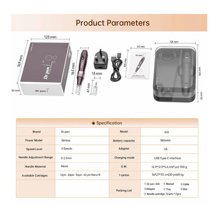 Auto Microneedle System, Dermapen Microneedling Device, Ultima-A10 - Image 5