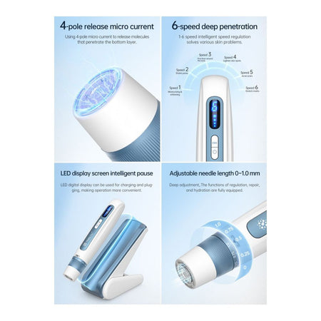 Hydra Pen Microneedle System, Dermapen Microneedling Device, Blue, H5 - Image 5