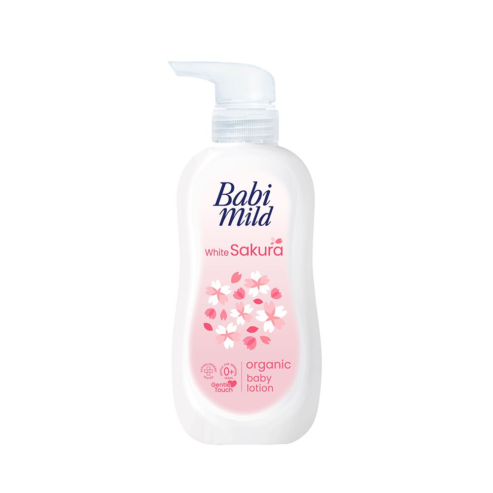 Babi Mild White Sakura Organic Baby Lotion, 350ml - Main Image