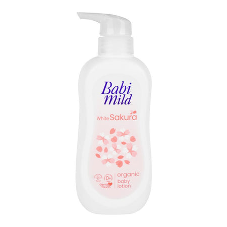 Babi Mild White Sakura Organic Baby Lotion, 350ml - Image 3