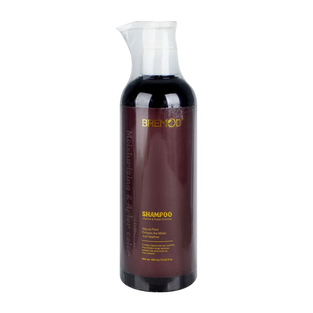 Bremod Moisturizing and After Color Shampoo, For Color Treated Hair, 400ml - Main Image