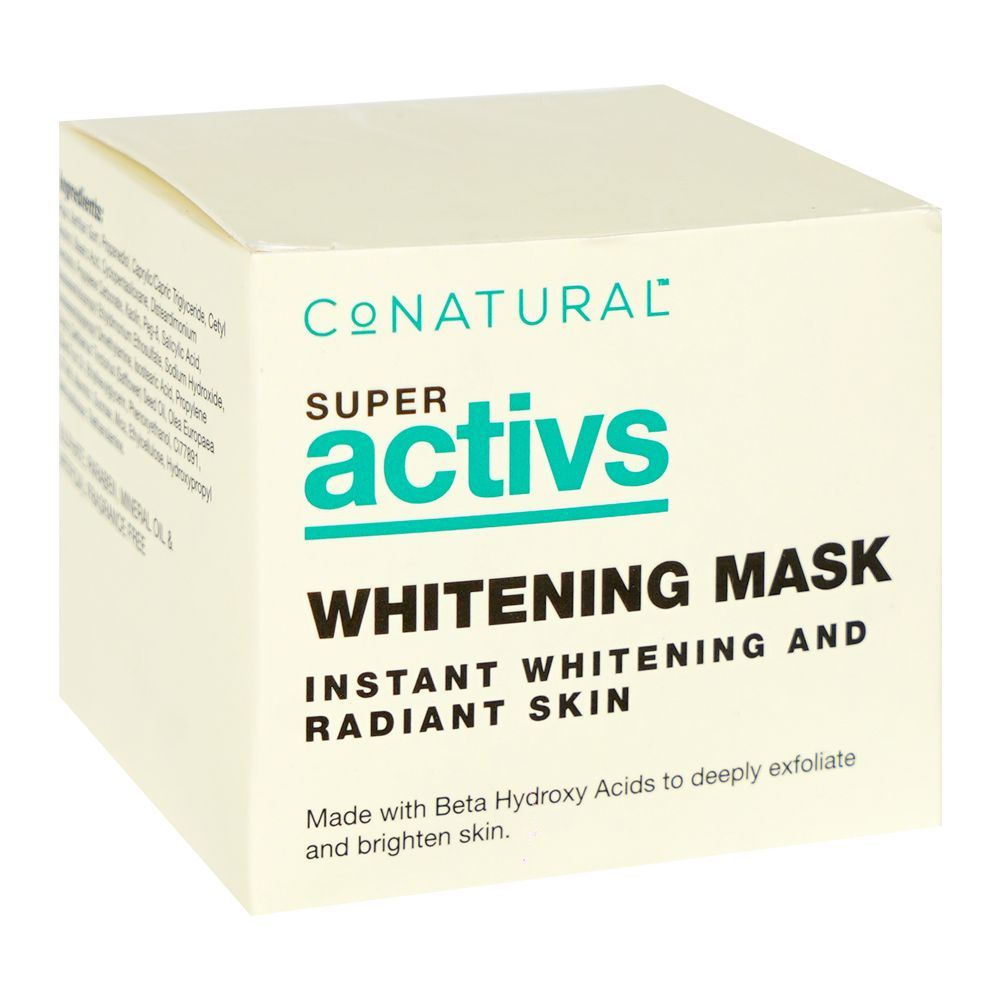 CoNatural Super Activs Whitening Face Mask, Sulphate & Paraben Free, 50g - Main Image