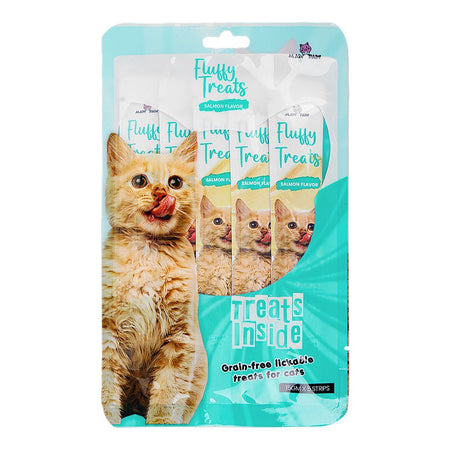 Maw & Paw Fluffy Treats For Cats, Salmon Flavor, Grain Free, 15g x 5 Strips - Main Image