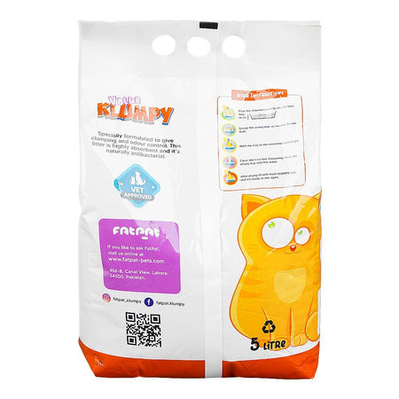 Fat Pat Value Klumpy Cat Litter, Anti-Bacterial, Vet-Approved, 5 Liter Bag - Image 2