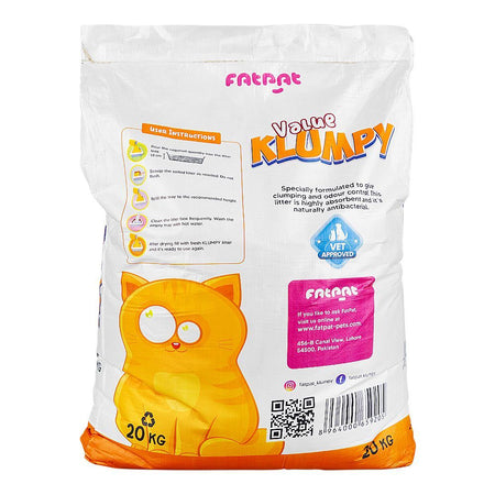 Fat Pat Value Klumpy Cat Litter, Anti-Bacterial, Vet-Approved, 20kg bag - Image 2