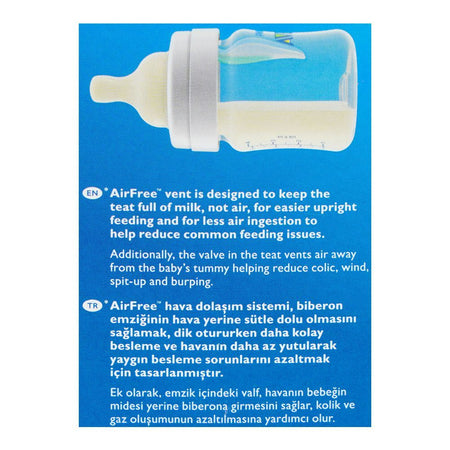 Avent Anti-Colic Air Free Feeder/Feeding Bottle, For 0+ Months Babies, 125ml, 2-Pack, SCF810/24 - Image 6