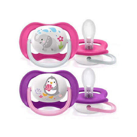 Avent Ultra Air Animals Soothers, For 6-18 Months Babies, 2-Pack, SCF080/12 - Main Image