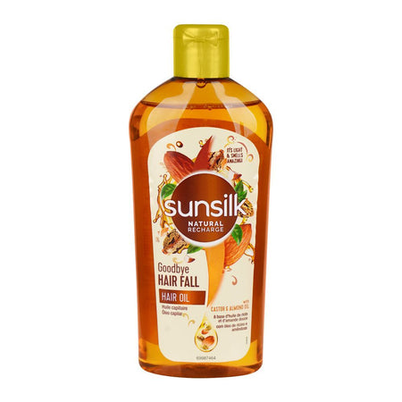 Sunsilk Natural Recharge Goodbye Hair Fall Castor & Almond Hair Oil, 250ml - Main Image