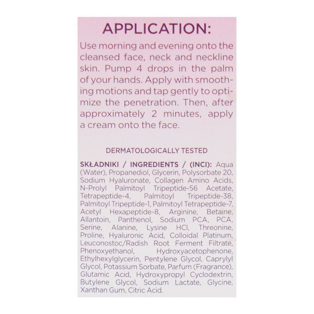 Eveline Super Duet 5% Peptides & Collagen Complex Lifting Serum, 18ml - Image 4