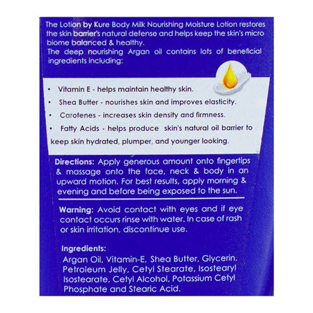 English The Lotion By Kure Argan Oil Body Milk Nourishing Body Lotion, 200ml - Image 3