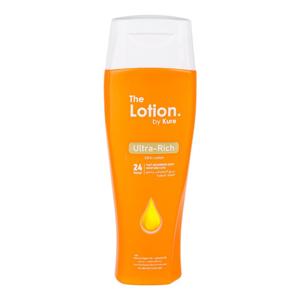 English The Lotion By Kure Ultra-Rich Oil Body Lotion, For All Skin Types, 200ml - Main Image