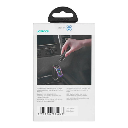 Joyroom 150W 4-in1 Car Adapter/Charger, Black, JR-CL21 - Image 4
