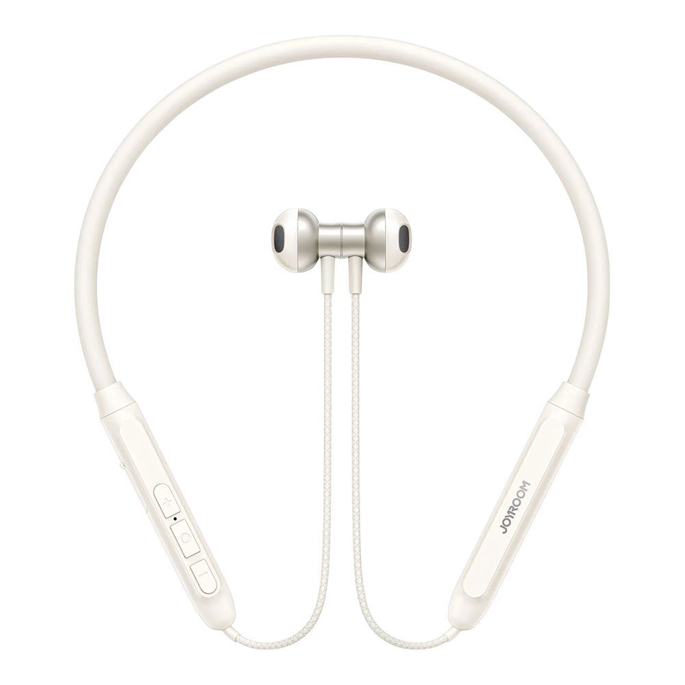 Joyroom Wireless Neckband Headphones, White, JR-D8 - Main Image