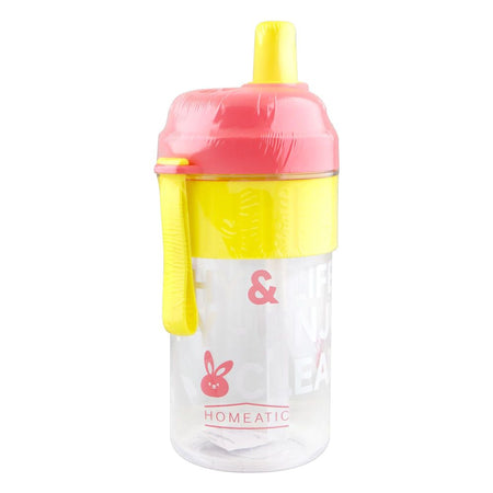 Homeatic Plastic Water Bottle with Straw, 850ml, Pink, HMT-031 - Main Image