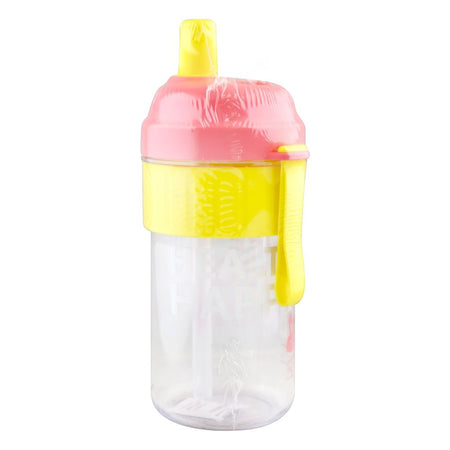 Homeatic Plastic Water Bottle with Straw, 850ml, Pink, HMT-031 - Image 2