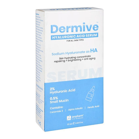 Dermive Hyaluronic Acid Serum, For All Skin Types, 20ml - Main Image