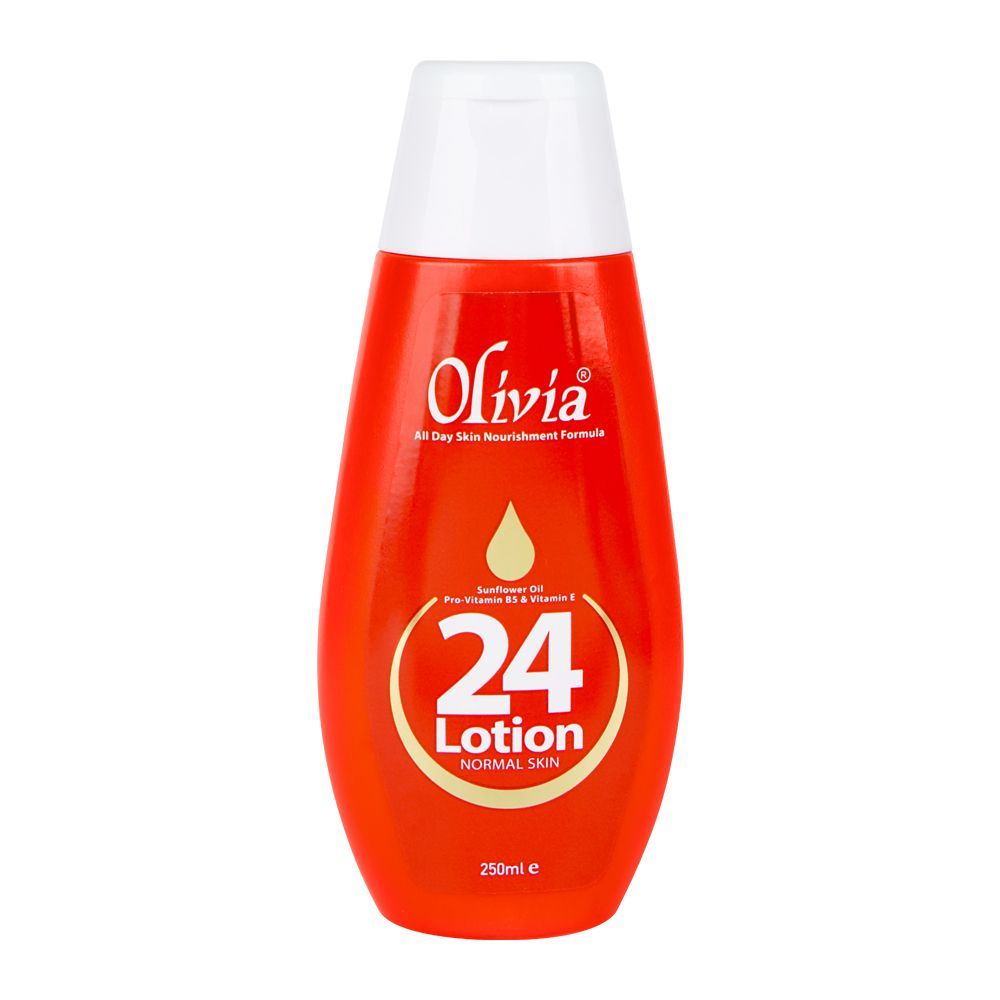 Olivia 24 Lotion with Sunflower Oil, Pro-Vitamin B5 & Vitamine E, For Normal Skin, 250ml - Main Image