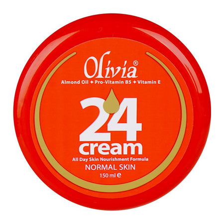 Olivia 24 Cream with Almond Oil, Pro-Vitamin B5 & Vitamine E, For Normal Skin, 150ml - Main Image