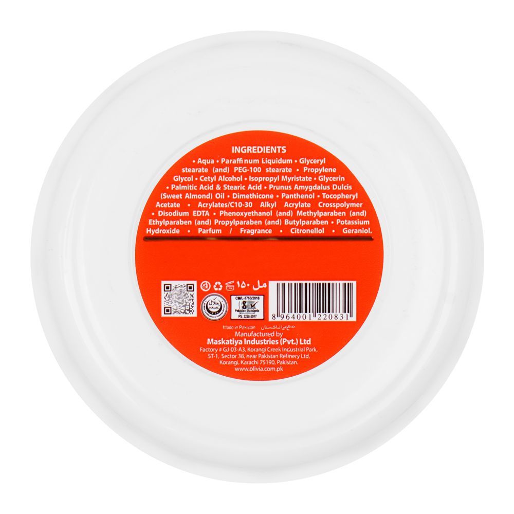 Olivia 24 Cream with Almond Oil, Pro-Vitamin B5 & Vitamine E, For Normal Skin, 150ml - Image 2